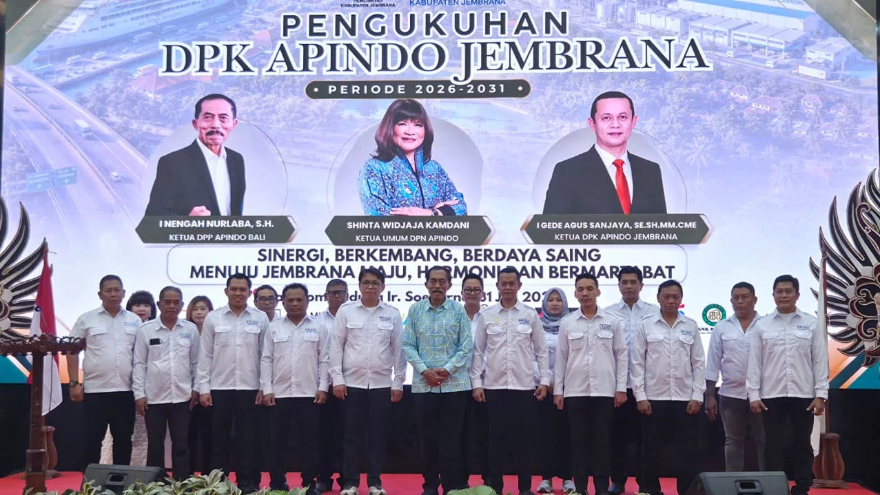 Sinergi Pemerintah dan Pengusaha: Pengurus DPK APINDO Jembrana Periode 2026-2031 Resmi Dikukuhkan