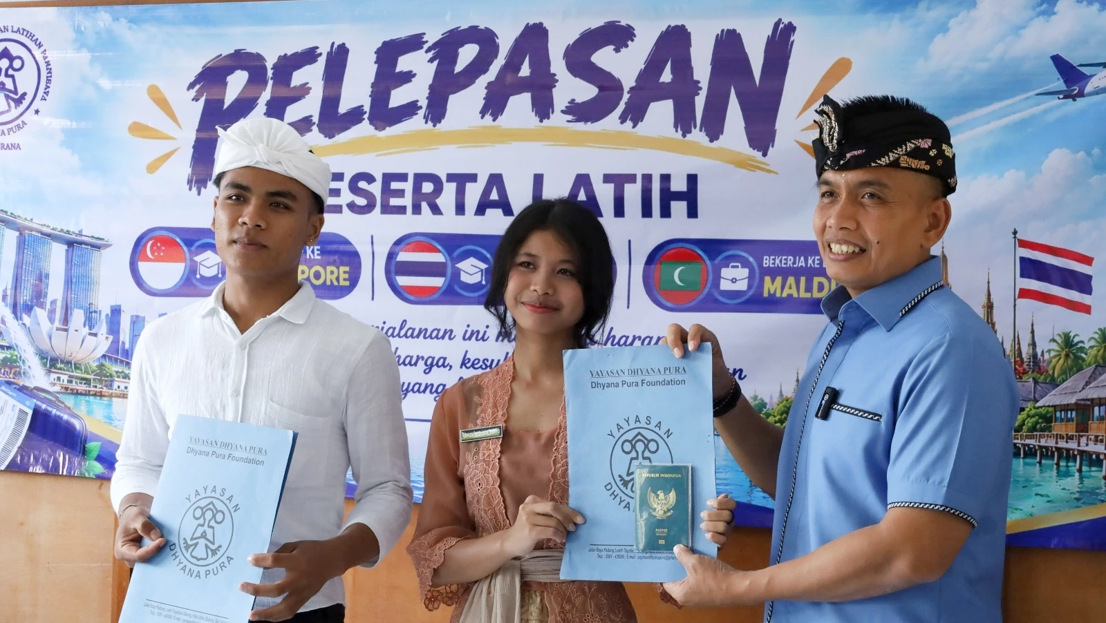 PPLP Dhayana Pura Jembrana Lepas 34 Peserta Internship dan Tenaga Kerja Luar Negeri