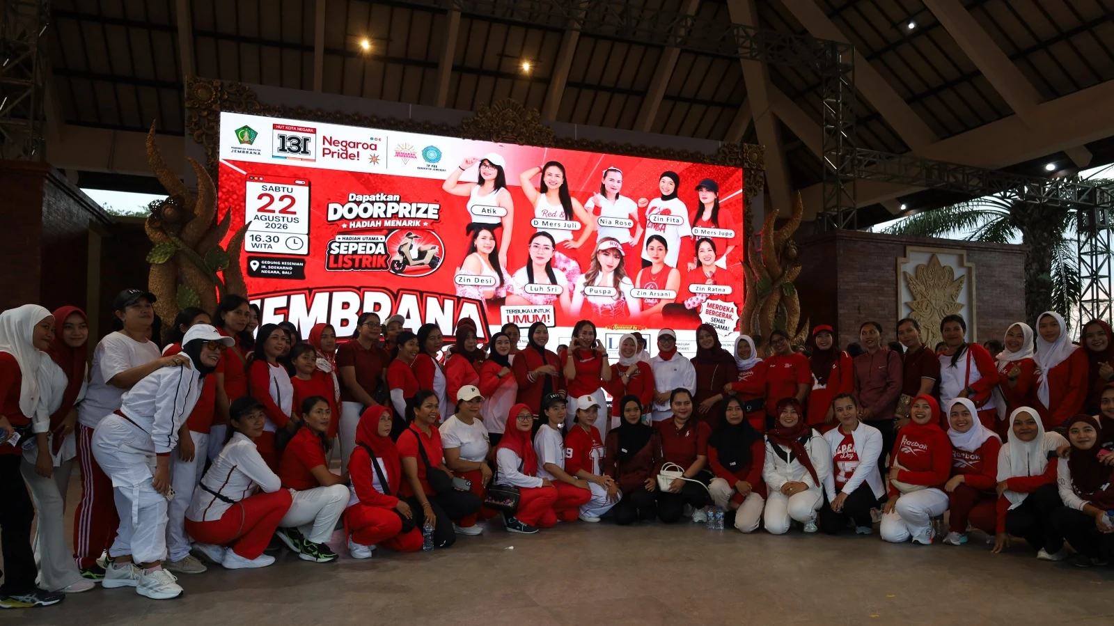 Semarak Jembrana Zumba Party, Warga Bergoyang Bersama Rayakan HUT ke-131 Kota Negara