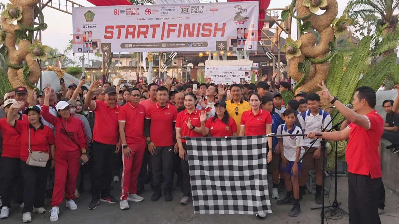 Fun Walk Festival Semarak Jembrana Meriah, Padukan Olahraga, Edukasi Kesehatan dan Kuliner