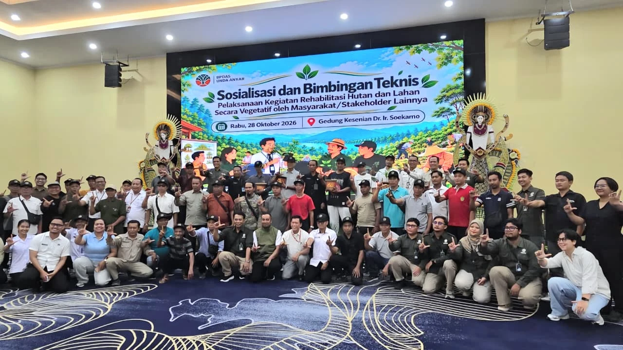 Pulihkan Ekologi dan Ekonomi, Pemkab Jembrana Gelar Sosialisasi RHL Vegetatif Bersama Stakeholder