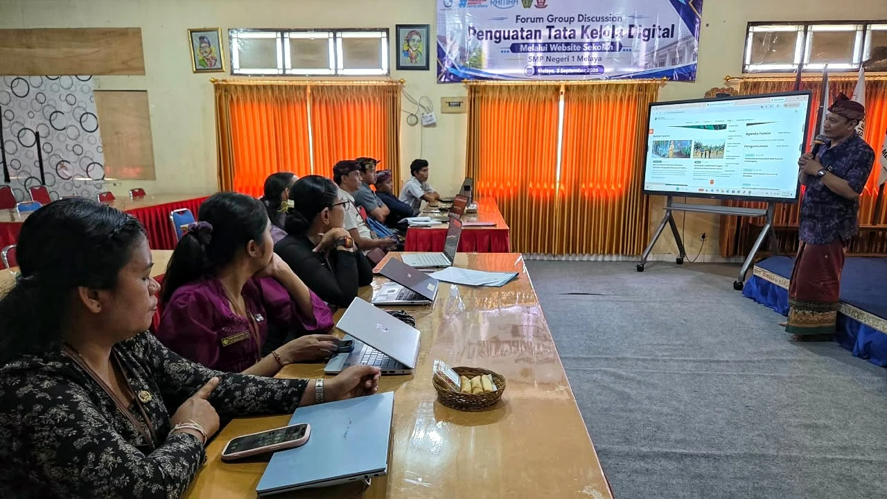 SMPN 1 Melaya Mantapkan Langkah Mewujudkan Website Sekolah Informatif dan Inklusif