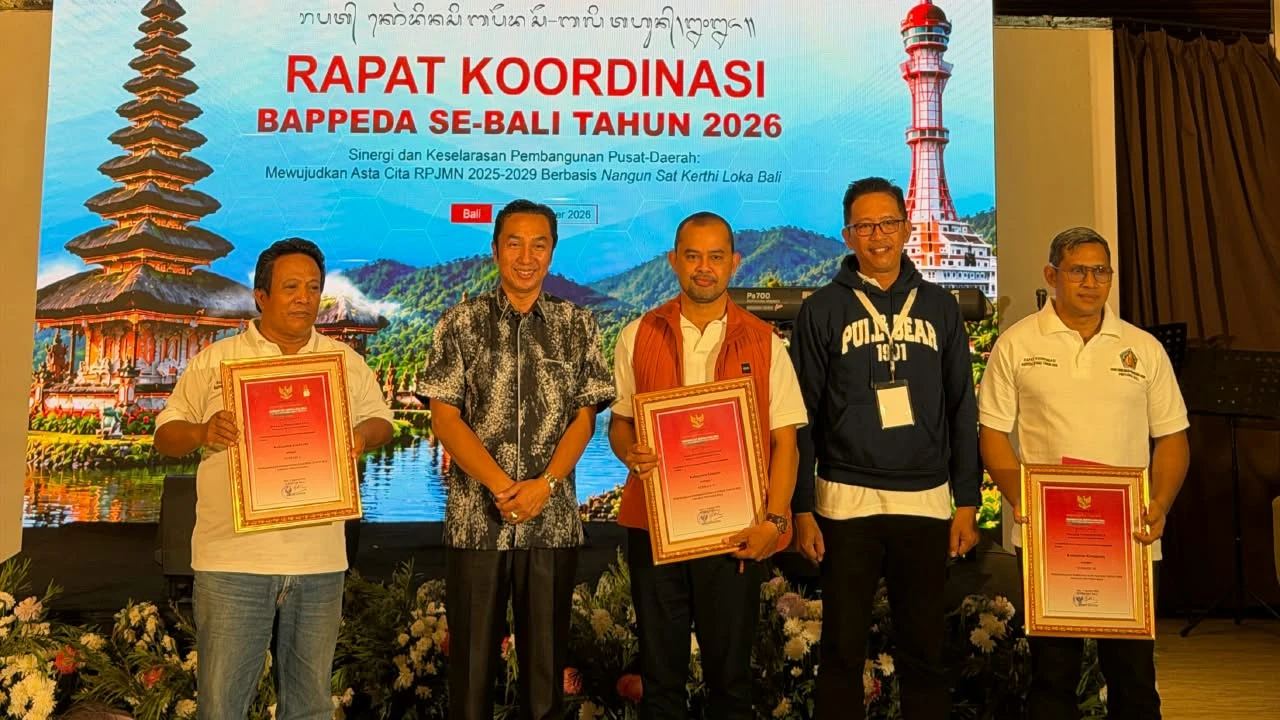 Unggul dalam Sinergi & Sinkronisasi Perencanaan Pembangunan, Kabupaten Jembrana Raih Peringkat Pertama PPD Provinsi Bali Tahun 2026